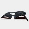 Woodpecker Thigh Guard for Cricket (Black and Orange with 3 Straps) view 3