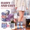Anlisim Fuzzy Socks for Women, Soft Comfy Cozy Fluffy Thick Winter Warm Fleece Slipper Socks (5-9, Stripe C) view 3