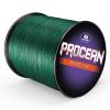 Procean 100% PE 4 & 8 Strands Braided Fishing Line, 6-300 LB Sensitive Braided Lines, Super Performance and Cost-Effective (Moss Green, 300LB(136Kg) 1.0mm-328Yds(8Strands)) view 1