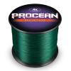 Procean 100% PE 4 & 8 Strands Braided Fishing Line, 6-300 LB Sensitive Braided Lines, Super Performance and Cost-Effective (Moss Green, 300LB(136Kg) 1.0mm-328Yds(8Strands)) view 2