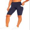 Bally Total Fitness Women's Fiona Pocket Tummy Control 11" Bermuda Short, Midnight Blue, Small view 1