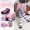 Anlisim Fuzzy Socks for Women, Soft Comfy Cozy Fluffy Thick Winter Warm Fleece Slipper Socks (5-9, Mixed Color Purple) view 3