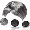 Beefunny Old Man Wig and Glasses Grandpa Costume Accessories Inflatable Walking Cane 100th Day of School Starter Kit (Not Include Cane) view 3