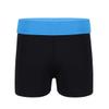 Hansber Kids Girls Ballet Dance Wide Elastic Waistband Booty Shorts for Sports Gym Workout Yoga Cycling Sky Blue&Black 14 view 1