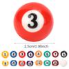 Alomejor 16Pcs Billiard Ball 25mm Resin Mini Billiard Ball Children Toy Small Pool Cue Balls Full Set view 3