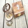 Personalized Compass, Engraved Compass, Custom Compass, Wedding Gift, Groomsmen Gift, Wedding Keepsake, Christmas, Baptism, Graduation, boy Scouts, Anniversary, Fathers Day (Compass with Wooden Box) view 2