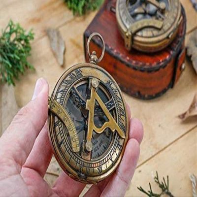 Compass Personalized Compass, Engraved Compass, Custom Compass, Valentine's Day Gifts Groomsmen Gift, Christmas, Baptism, Graduation, boy Scouts, Anniversary, Fathers Day (Compass with Leather Box)