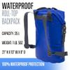 ALPS Mountaineering Torrent Backpack  Waterproof Roll-Top Dry Bag Pack with Padded Shoulder Straps, Durable Welded Seams & Adjustable Chest Strap for Hiking, Kayaking, Camping, and Travel view 3