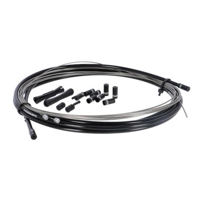 SRAM Stainless Steel Shift Cable and Housing Kit - Road/MTB, 4mm, Reinforced Linear Strand, Black