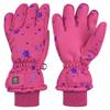 N'Ice Caps Kids Waterproof Winter Thinsulate Warm Gloves (Fuchsia Snowflakes, 9-10 Years) view 1