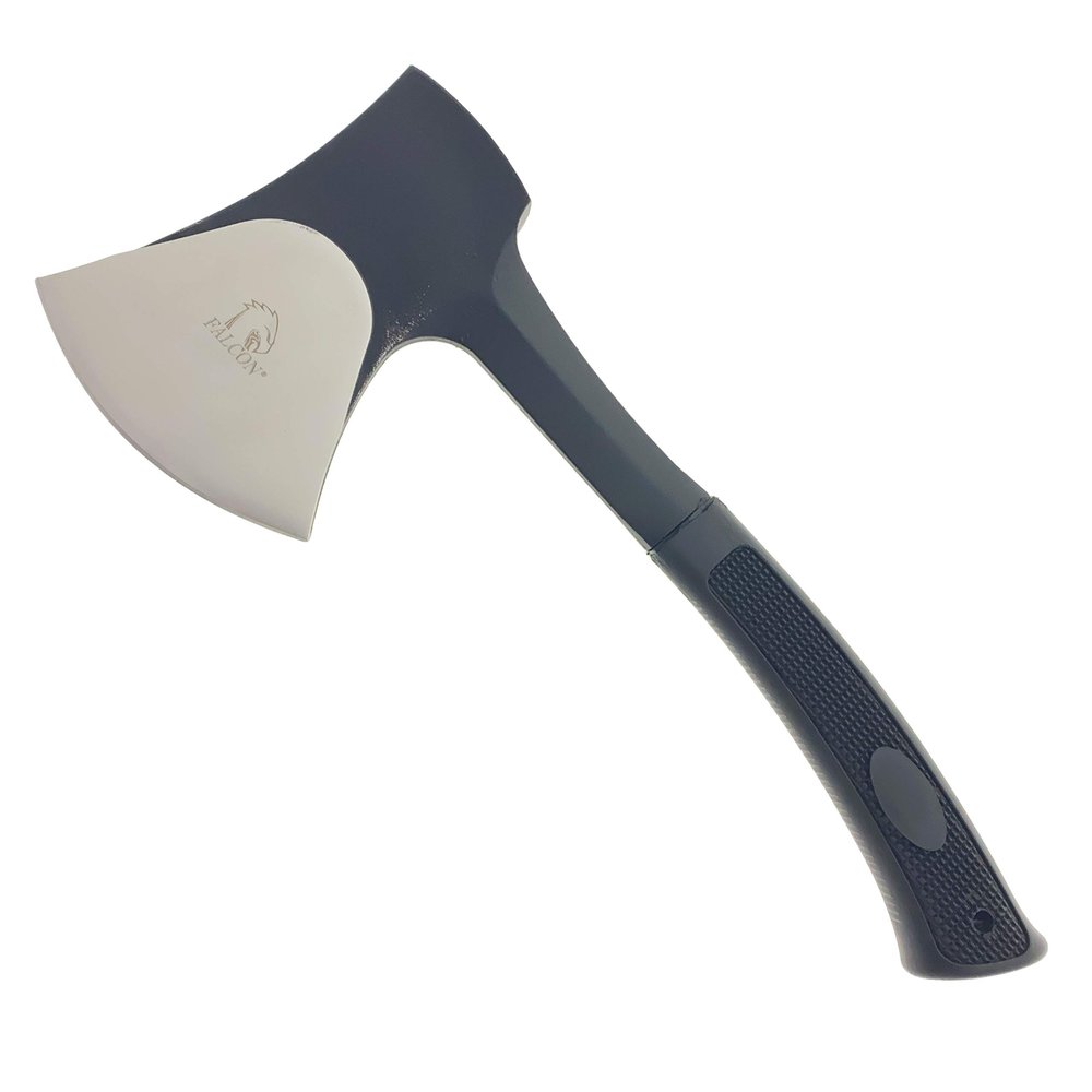 Otakumod 11" Tactical Ranger Axe. Hatchet. Stainless Steel Blade with Hard Cover. for Outdoor Camping - Hiking to Cut Branches, Make Fire. EDC Tasks (Black)