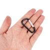 100pcs D Shape Aluminum Carabiner Spring Clip Hook Keychain Small Carabeaner Buckle Pack Caribeaner Hook for Camping Hiking Backpack, Black view 2