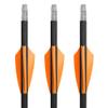 2" Driver Hybrid Vanes, Orange Vanes, Pack of 100, Vanes for Archery Bowhunting and Recreational Shooting view 3