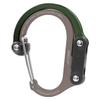 GEAR AID HEROCLIP Carabiner Gear Clip and Hook (Medium) for Camping, Backpack, and Garage Organization, Forest Green view 1