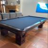 Expeditious Pro Worsted Pool Table Cloth  Fast Speed High Accuracy Pre-Cut Bed and Rails (Powder Blue, 7 ft) view 4