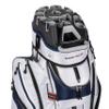 Founders Club Premium Cart Bag with 14 Way Organizer Divider Top (White Navy) view 1