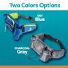 ExtremeMIST Detachable Hydration Waist Pack - Water Bottle Holder Fanny Pack | Belt with 2 Bottle Holders| Zipper Storage Pockets| Perfect for Climbing, Running, Cycling, Jogging, Hiking (Blue, Large) view 4