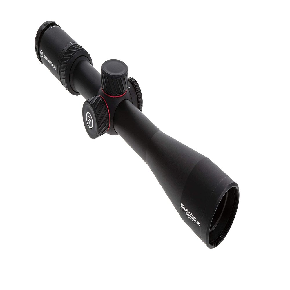 Crimson Trace Brushline Pro 3-12x42mm Riflescope with SFP, BDC Pro Reticle, Lightweight Solid Construction, Scope Caps and Lens Cloth for Hunting, Shooting and Outdoor, black