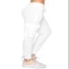 ALWAYS Womens Ribbed Cargo Jogger Sweatpants - Premium Soft Winter Warm Stretch Rib Knit Pants with Pockets White M view 1