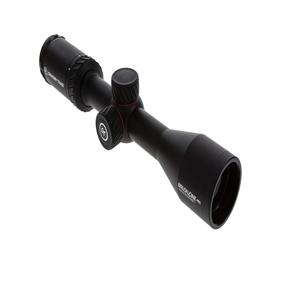 Crimson Trace Brushline Pro 3-9x40mm Riflescope with SFP, BDC Muzzleloader Reticle, Lightweight Solid Construction, Scope Caps and Lens Cloth for Hunting, Shooting and Outdoor, Black