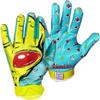 Battle Sports Yellow Alien Cloaked Wide Receiver Football Gloves, Ultra-Tack Sticky & Grip Gloves, No Slip - Youth X-Large view 2