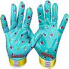 Battle Sports Yellow Alien Cloaked Wide Receiver Football Gloves, Ultra-Tack Sticky & Grip Gloves, No Slip - Youth X-Large view 3