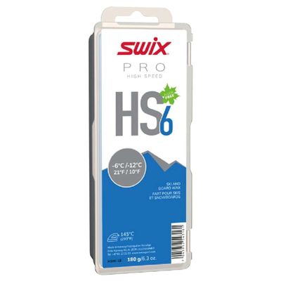Swix HS6 Blue High Speed Ski & Snowboard Wax for Moderate Temperatures - 180g