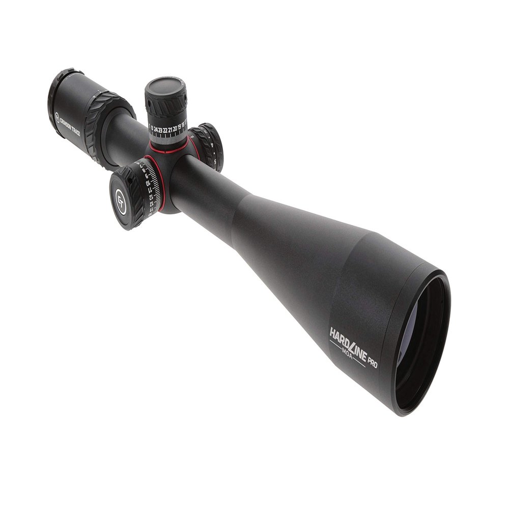 Crimson Trace Hardline Pro 6-24x50mm Riflescope with FFP, Illuminated MR1-MOA Reticle, Zero Stop, Lightweight Solid Construction, Scope Caps and Lens Cloth for Hunting, Shooting and Outdoor