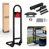 10L0L Universal Safety Golf Cart Rear Grab Bar and Trailer Hook with Receiver Fit for The Back Seat of Club Car EZGO and Other view 1