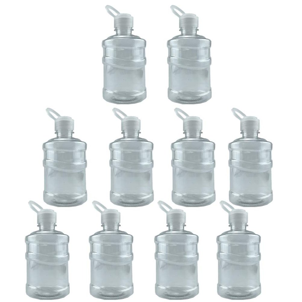 Cabilock 10pcs Transparent Mini Drink Containers for Juice Water Beverages Pet Bottle for Tea Office School Use Odor Storage