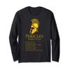 Ancient Greek History Pericles World Tour Classical Athens Long Sleeve T-Shirt view 1