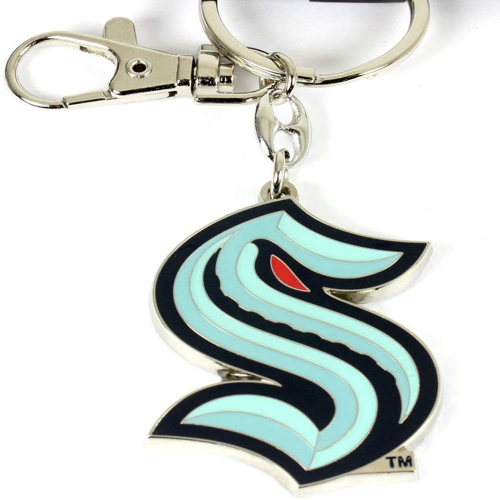 aminco NHL Seattle Kraken Heavyweight Logo Keychain