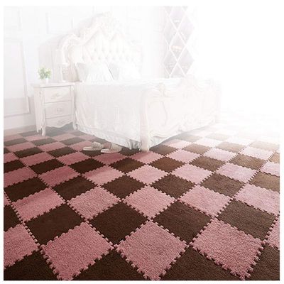 ALGFree Soft Foam Play Mats, Suede Interlocking Tiles Non-Slip Splice Protective Flooring Mats Childrens Room Crawling Mat 30x30x1cmFree Splicing (Color : D, Size : 30pcs)
