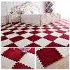 ALGFree Soft Foam Play Mats, Suede Interlocking Tiles Non-Slip Splice Protective Flooring Mats Childrens Room Crawling Mat 30x30x1cmFree Splicing (Color : A, Size : 48pcs) view 2