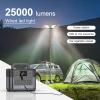 CONPEX 25000lm Led Camping Lights, CampingTelescoping Cord Led, Portable Waterproof Camp Light for Fishing/Backyard BBQ/Construction Mechanics/Jobsite(110W 12V) view 3