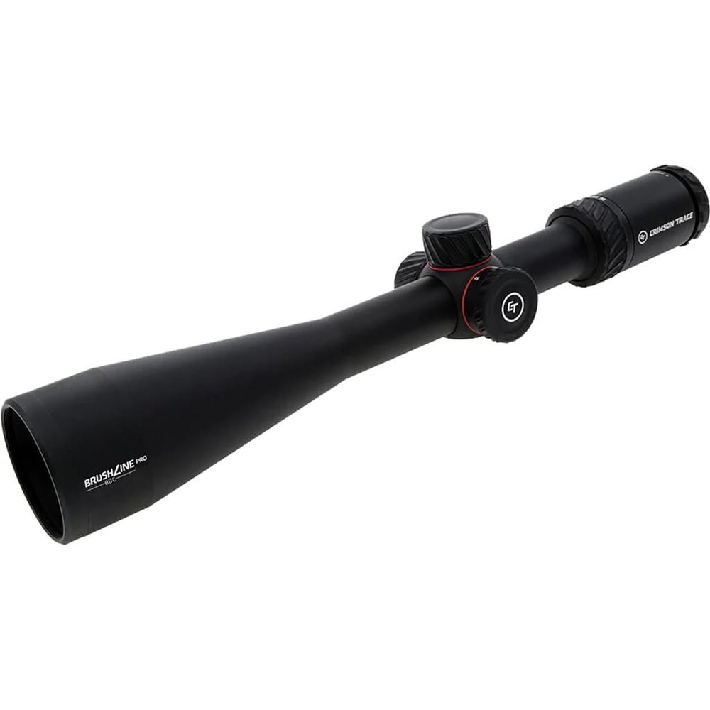 Crimson Trace Brushline Pro 4-16x50mm Riflescope with SFP, BDC Pro Reticle, Lightweight Solid Construction, Scope Caps and Lens Cloth for Hunting, Shooting and Outdoor, black
