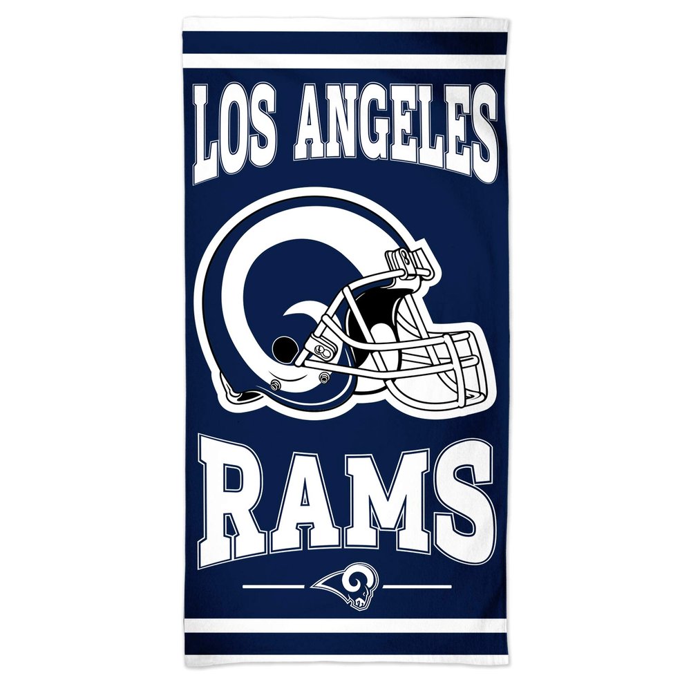 NFL Los Angeles Rams NFL Los Angeles Rams Fiber Beach Towel 9lb 30" x 60", Multi Color, na