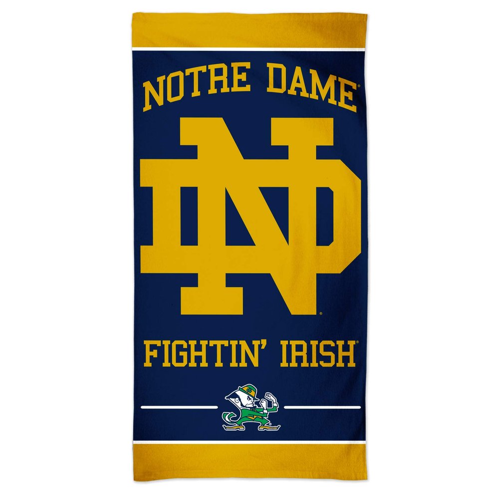 NCAA Notre Dame Fighting Irish NCAA Notre Dame Fighting Irish Fiber Beach Towel 9lb 30" x 60", Multi Color, na
