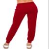 ALWAYS Womens Ribbed Jogger Sweatpants - Rib Knit Pants with Pockets Red M view 4