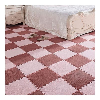 ALGFree Soft Foam Play Mats, Suede Interlocking Tiles Non-Slip Splice Protective Flooring Mats Childrens Room Crawling Mat 30x30x1cmFree Splicing (Color : B, Size : 10pcs)