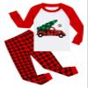 Family Feeling Little Girls Boys Long Sleeve Pickup Truck Christmas Tree Plaid Pajamas Sets 100% Cotton Pyjamas Toddler Kids Pjs Size 3T view 1