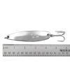 Fish WOW! 10 Pieces 2oz Fishing Spoon jig with a 3561D-DT 3X Mustad Treble Hook 2/0 view 2