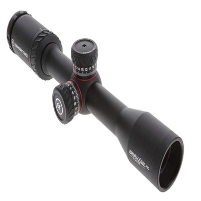 Crimson Trace Brushline Pro 2-7x32mm Riflescope with SFP, BDC Rimfire Reticle, Lightweight Solid Construction, Scope Caps and Lens Cloth for Hunting, Shooting and Outdoor