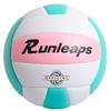 Runleaps Volleyball, Waterproof Indoor Outdoor Volleyball for Beach Game Gym Training, Official Size 5 (PinkBlue) view 1