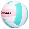 Runleaps Volleyball, Waterproof Indoor Outdoor Volleyball for Beach Game Gym Training, Official Size 5 (PinkBlue) view 2
