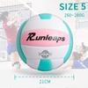 Runleaps Volleyball, Waterproof Indoor Outdoor Volleyball for Beach Game Gym Training, Official Size 5 (PinkBlue) view 4