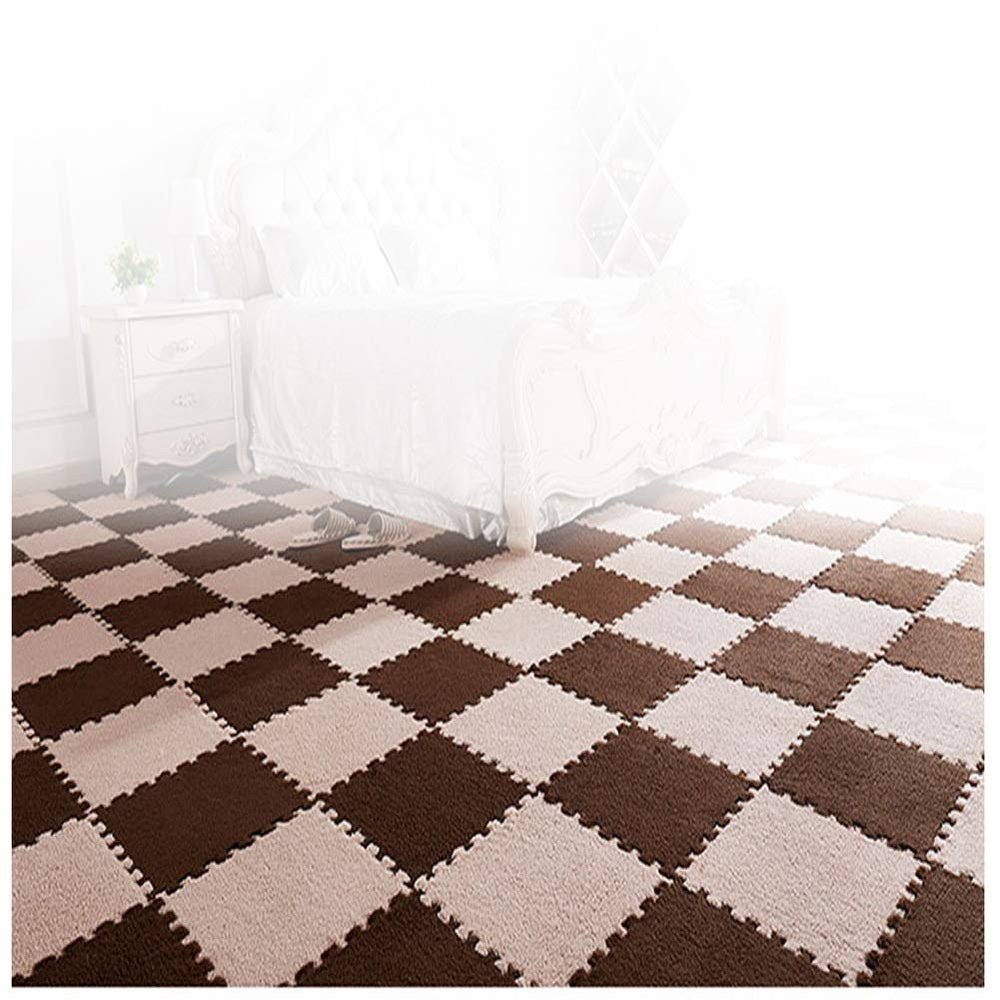 ALGFree Soft Foam Play Mats, Suede Interlocking Tiles Non-Slip Splice Protective Flooring Mats Childrens Room Crawling Mat 30x30x1cmFree Splicing (Color : G, Size : 36pcs)