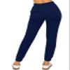 ALWAYS Womens Ribbed Jogger Sweatpants - Premium Soft Winter Warm Stretch Rib Knit Pants with Pockets Navy M view 4