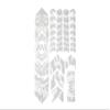 All Mountain Style AMSFG2BLWH Honeycomb High Impact Frame Guard Extra - Protects Your Bike from Scratches and dings, Bear/White view 2