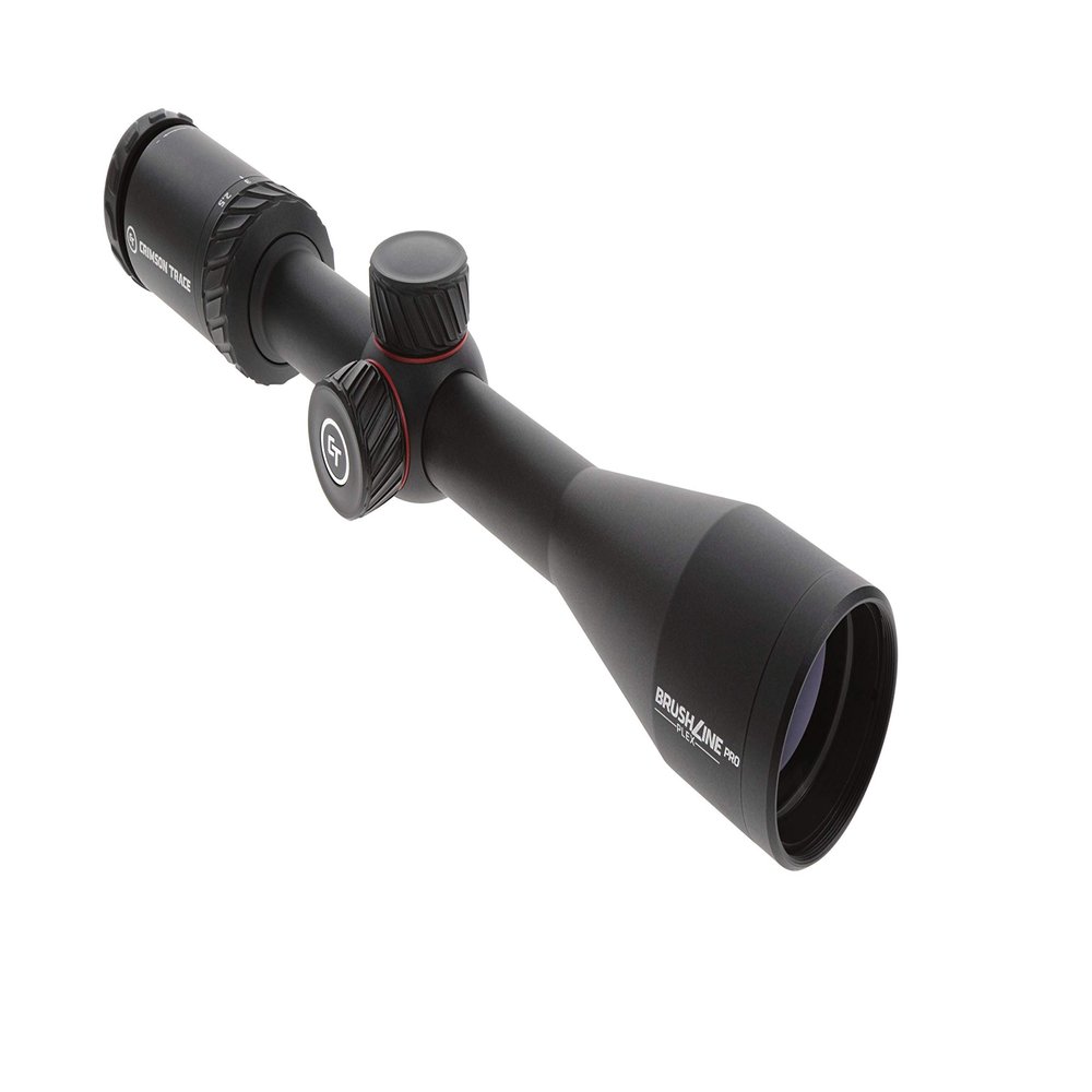 Crimson Trace Brushline Pro 2.5-10x42mm Riflescope with SFP, Plex Reticle, Lightweight Solid Construction, Scope Caps and Lens Cloth for Hunting, Shooting and Outdoor